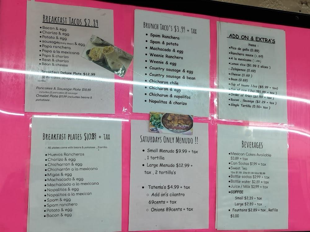 Little Taco Factory Menu image 1