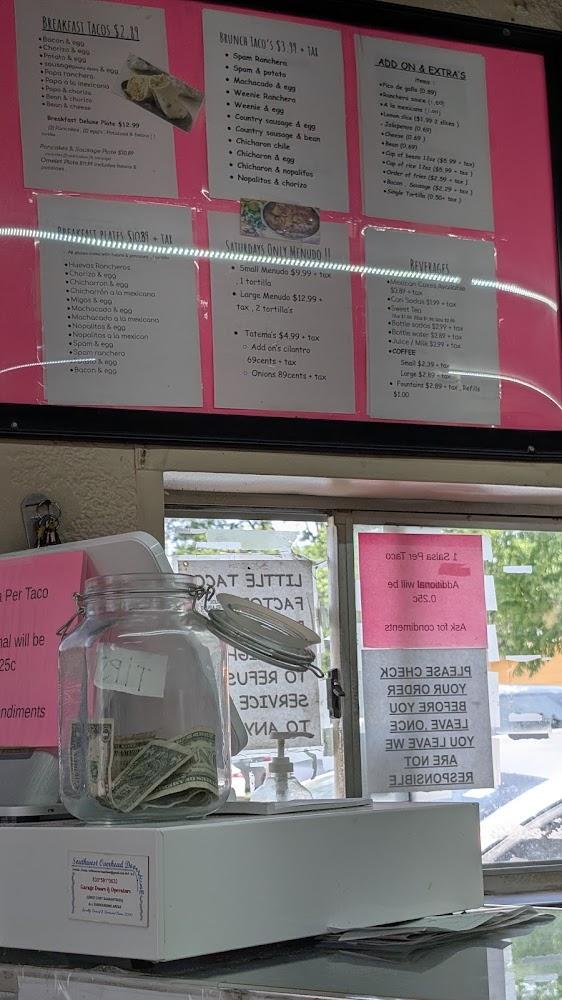 Little Taco Factory Menu image 2